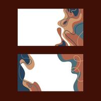 Curvy Lines and Colorful Shapes vector