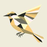Abstract geometric illustration of a bird vector