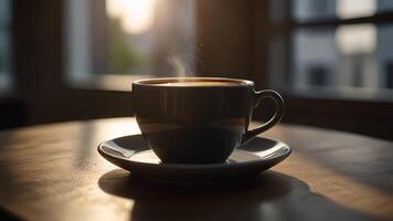 Cup of coffee on the table 2. photo