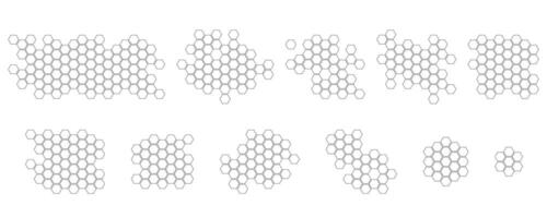 Honey comb. Propolis. Doodle honeycomb structure. Honey, pollen, wax, parchment and bee products in sketch style. Stock black and white illustration isolated on a white background. vector