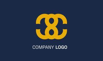 Sophisticated and versatile logo design featuring the number 8 for modern businesses and brand identities vector