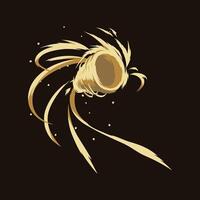 sand storm action cartoon effect vector