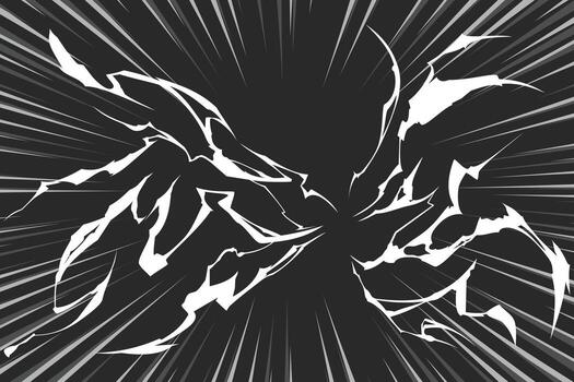 manga cómic ataque magia antecedentes vector