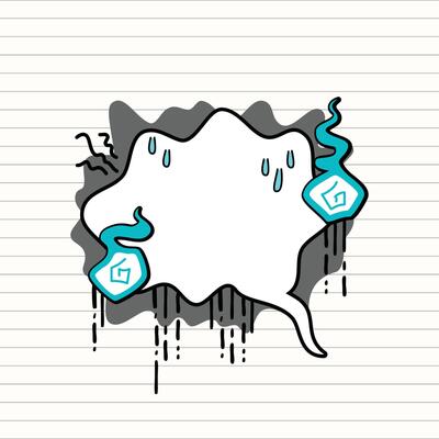 horror speech bubble cartoon effect