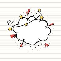 dizzy speech bubble cartoon effect vector