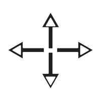 arrow icon on white background vector