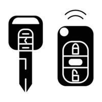 Car key icon on white background vector