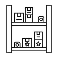 shelf icon on white background vector
