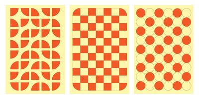 Set of abstract shapes geometric background vector