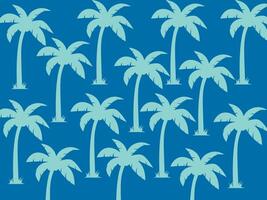 Coconut trees seamless pattern vector