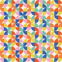 Abstract Retro Geometric seamless pattern vector