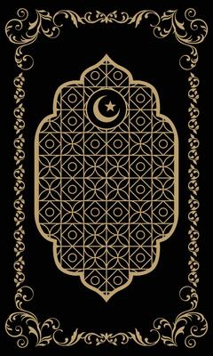 vintage floral window geometric prayer rug