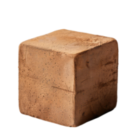 studio coup de une béton cube sur transparent Contexte avec isolé sur transparent Contexte Couper en dehors png