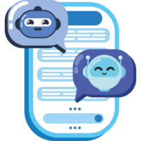 chatbot automatic message png