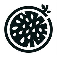 Passion Fruit paintings in line and glyph format vector