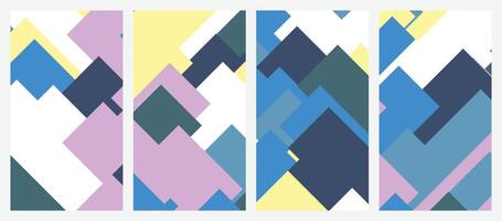 Abstract modern template set background. vector