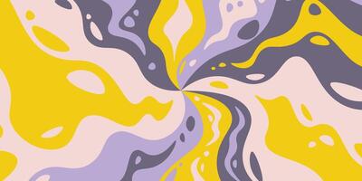 Abstract psychedelic groovy background. . vector