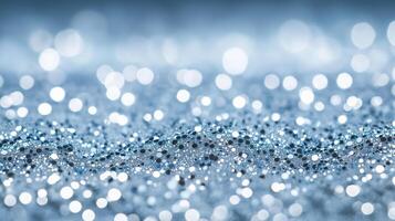 Glittery silver snow texture with sparkling particles evoking New Year celebrations crisp and icy surface ideal for winter holiday graphics photo