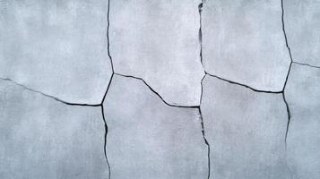 Angled shot of a rough concrete wall with irregular patterns and stains varied gray shades with subtle warm undertones ideal for industrial and modern backgrounds photo