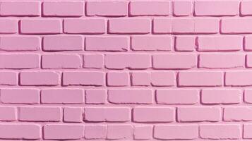 Abstract shot of a textured painted brick wall in pastel pink slightly faded color with subtle imperfections for a soft and nostalgic design concept photo