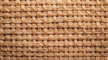 Rough burlap texture with subtle orange and brown tones perfect for Thanksgiving backgrounds autumn vibes emphasized by rustic weave pattern photo