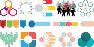Infographic icons set design vector