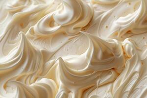 Highquality image of smooth and creamy swirls in a soft beige palette, perfect for backgrounds photo