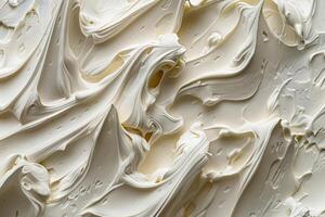 Abstract creamy swirls texture background photo