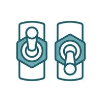 electric switch icon design template simple and clean vector