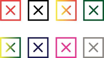 Cross icon in solid gradient vector