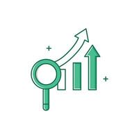 Predictive Demand Forecasting Icon Design vector