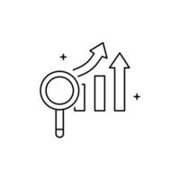 Predictive Demand Forecasting Icon Design vector