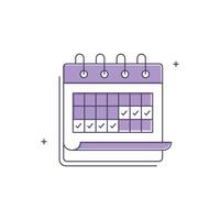 Event, Calendar, Date, Schedule Icon Design vector