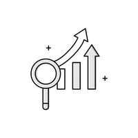 Predictive Demand Forecasting Icon Design vector