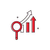 Predictive Demand Forecasting Icon Design vector