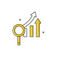 Predictive Demand Forecasting Icon Design vector