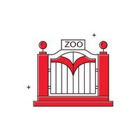 Zoo, Zological Park Icon Design vector