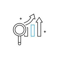 Predictive Demand Forecasting Icon Design vector