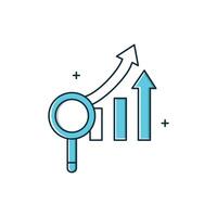 Predictive Demand Forecasting Icon Design vector