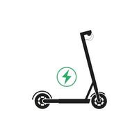Scooter icon. Green energy. vector