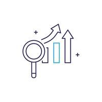 Predictive Demand Forecasting Icon Design vector