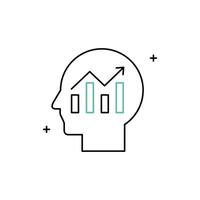 Business Data Insights Icon Design vector