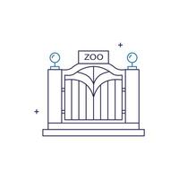 Zoo, Zological Park Icon Design vector