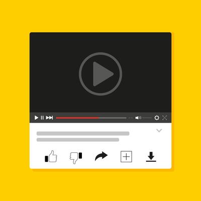 player bar template for design for web site and app.