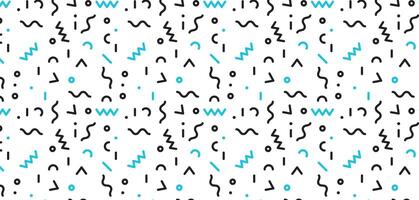 abstract memphis pattern with mosaic geometric shapes seamless vector