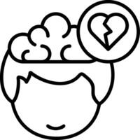 Heartbreak Icon Design vector