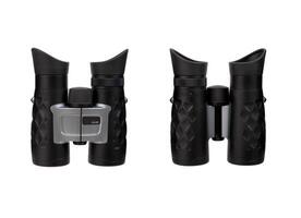 Modern binoculars. An optical instrument for observation at long distances. Isolate on a white back. photo