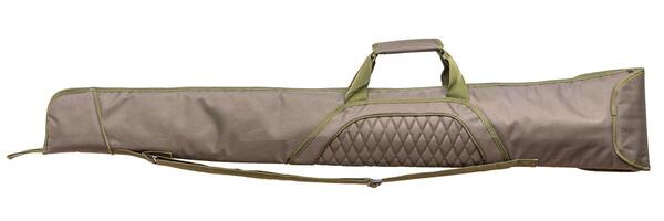 Green soft case for guns isolated for white background photo