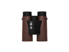 Modern binoculars. Optical device for long-range observation. Isolate on a white back. photo