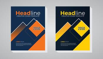 Modern design and dark color background book cover and report cover design template for your business vector